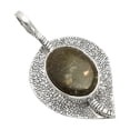thumbnail image 3 of Natural Mexican Cabbing Fossil 925 Sterling Silver Pendant Jewelry P-1218 SDP149523, 3 of 5