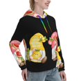 thumbnail image 6 of Fotbe Hello Summer Gnome Pattern Womens Long Sleeve Hoodie, Pullover Hooded Sweatshirt, Kangaroo Pocket Hoodie with Eye-catching Drawstrings-XX-Large, 6 of 7