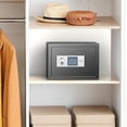 thumbnail image 6 of Safe for Home, 0.6 Cubic Feet Safety Box, Lock Box for Money, Jewelry, Documents and Guns, Digital Security Safe for Office, Hotel and Personal Use, 13.8"W x 9.8"D x 9.8"H, 6 of 6