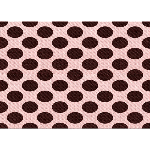 Ahgly Company Machine Washable Indoor Rectangle Transitional Deep Rose Pink Area Rugs, 5' x 8'