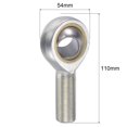 thumbnail image 2 of Uxcell Roulement d'Extrémité de Tige Auto-Lubriqué Raccord Fileté Mâle Droit 22mm, 2 of 6