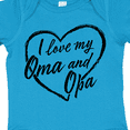 thumbnail image 4 of Inktastic I Love My Oma and Opa in Black Chalk Heart Boys or Girls Baby Bodysuit, 4 of 5