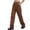 Brown, variant on Sngxgn Brand New Women Casual Loose Pants High Waist Trouser Ladies Cargo Pants Pockets Trousers Autumn Wear(Brown,XL)