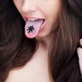 thumbnail image 3 of 1Pc Tongue Ring Leaf-shaped Hip Hop Accessory Long Lasting Bright Luster Tongue Stud for Party, 3 of 7