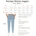thumbnail image 7 of Rosvigor Yoga Women Joggers Athletic Pants for Women Elastic High Waisted Tapered Casual Pants with Pockets, 7 of 7
