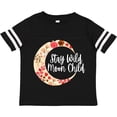 thumbnail image 3 of Inktastic Baby Stay Wild Moon Child Crescent Moon with Flowers Girls Toddler T-Shirt, 3 of 5