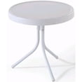 thumbnail image 1 of Pemberly Row Table Rétro en Métal Blanc, 1 of 4