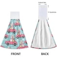 thumbnail image 4 of SKYSONIC Easter Car and Rabbit Pattern for Easter 2Pcs Kitchen Hanging Towel Set Hand Hanging Towels with Hanging Loop, Absorbent Soft Thick Dish Cloth Dry Towel for Kitchen Bathroom, 12"x17", 4 of 6