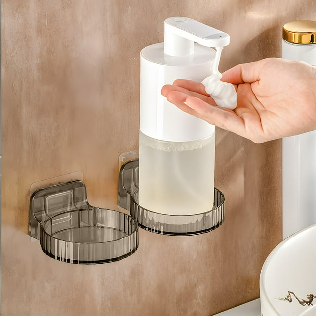 TIMIFIS Hand Sanitizer Holder Wall Mounted Bottle Bathroom ShelfNo Punch Hand Soap Dispenser Storage RackWall Mounted New Home Essentials