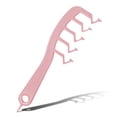 thumbnail image 2 of Z-Forma Z Dientes anchos Profesional Peine Peine Volumen De Demandado Rizado Combs Portátiles Adultos Peluquería Peluquería Equipo Pink seitruly CE001701-02, 2 of 7