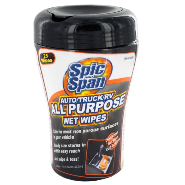Spic & Span All Purpose Auto/Truck/RV Wet Wipes (Available in a pack of