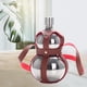 thumbnail image 5 of Frasco de cadera con forma de calabaza, funda de cuero, capacidad de 50000 ml y 2500 ml, ideal para exteriores. 1.5L de plata, 5 of 9