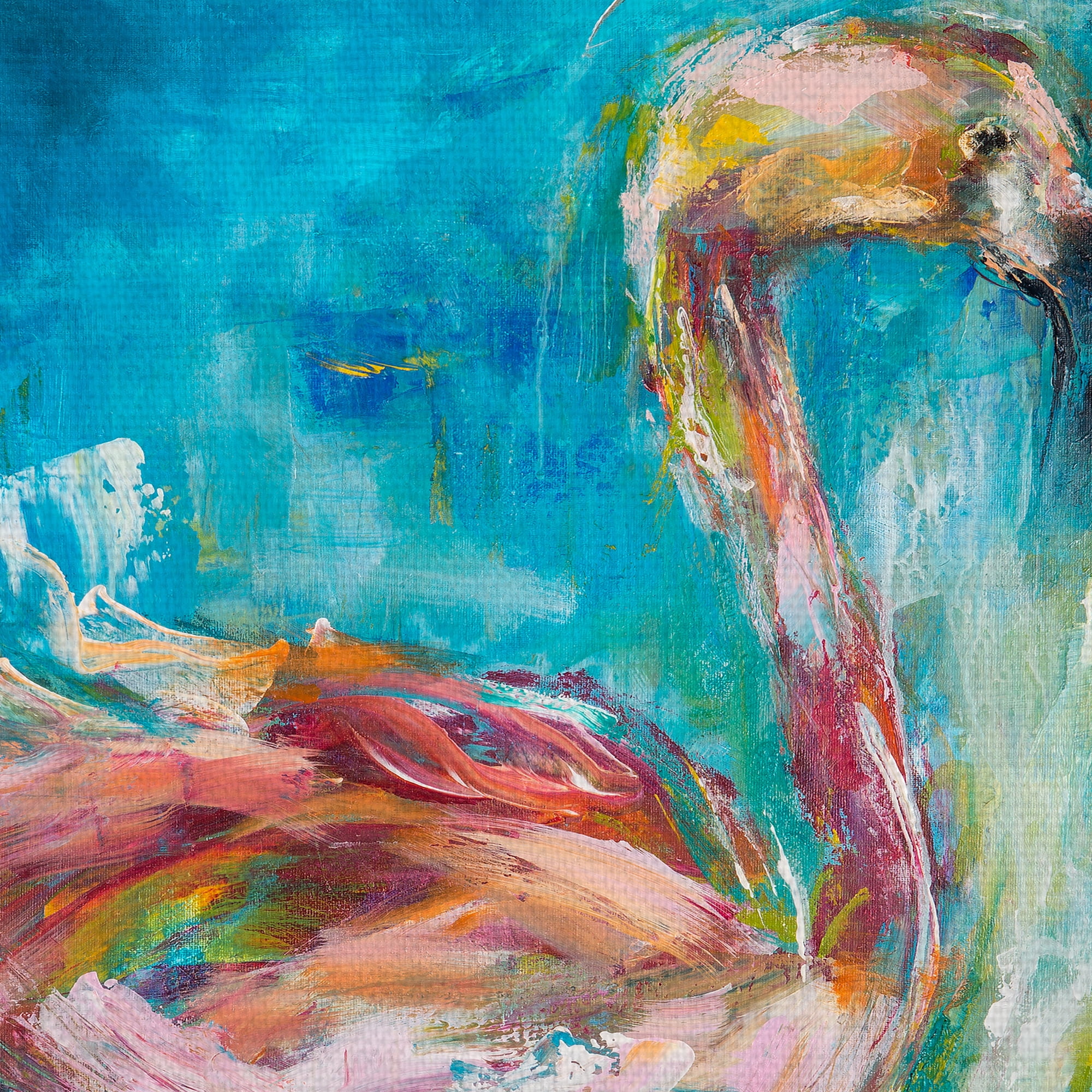 Masterpiece Art Gallery Pretty in Pink Flamingo No. 1 by Hilm Koelman Canvas Art Print 22" x 28"