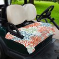 thumbnail image 2 of Golf Cart Seat Covers for 2 Seater,Ocean Coral Microfiber Cart Seat Towel Blanket,Abstract Boho Gradient Coastal Polka Dots Absorbent Breathable Non Slip Bench Seats Protector for Golf Course 51"x31", 2 of 9
