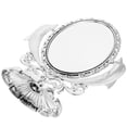 thumbnail image 2 of Table Desk Standing Mirror Plastic Glass Silver 1Set 11.4x8.7in, 2 of 8