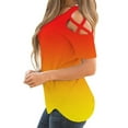 thumbnail image 7 of DYMADE Womens Blouse Strappy Short Sleeve Cold Shoulder Tops, 7 of 7