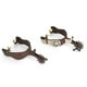 thumbnail image 2 of Espuelas de vaquero, espuelas elegantes de acero con bajo contenido de carbono para caballos, espuelas para botas de caballo, estándares líderes en la industria, 2 of 10