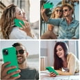 thumbnail image 2 of Designed for iPhone 14 Plus Case, Silicone Shockproof Slim Thin Phone Case for iPhone 14 Plus 6.7 inch （Emerald Green）, 2 of 16
