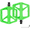 Green, variant on Mosiee Nylon Bike Pedals Non Slip Wide Platform Mountain Road Bicycle Pedals with Orange