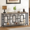 thumbnail image 4 of HOOBRO 2-Tier Entryway Table, Console Table, Display Stand with Open Storage, for Entryway, Foyer, Living Room, Bedroom, Dining Room, Hallway, Greige and Black BG128XG01, 4 of 9