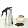 thumbnail image 3 of Percolador de café expreso leyfeng de acero inoxidable 300ml 6 tazas Mocha inducción, 3 of 8