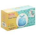 Nuby Dirty Diaper Disposal Sacks, Fresh Baby Powder Scent, Blue, 200