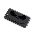 thumbnail image 2 of DistinctInk Clear Shockproof Hybrid Case for iPhone 7 8 SE (2020 Model) 4.7" Screen TPU Bumper Acrylic Back Tempered Glass Screen Protector - Halloween Skeleton Face, 2 of 9