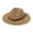 Khaki, variant on Womens Mens Wide Brim Straw Panama Hat Fedora Summer Beach Sun Hats UPF Straw Hat for Women Beige One Size