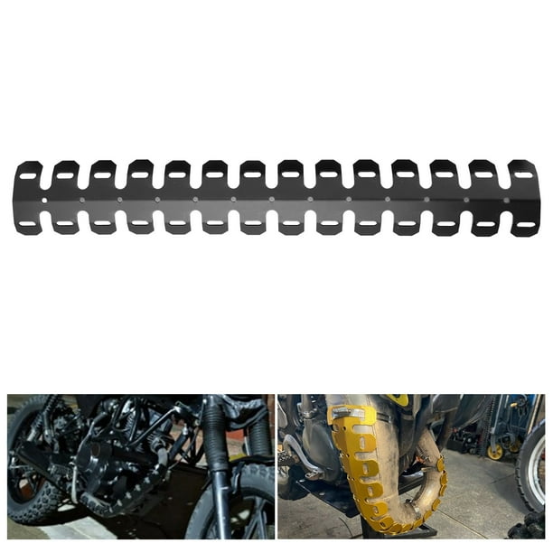 Protector De Calor De Escape Universal Para Motocicleta – Acero Inoxidable, 23.85 Pulgadas, Antioxidante Y Con Diseño Hueco Para Disipación