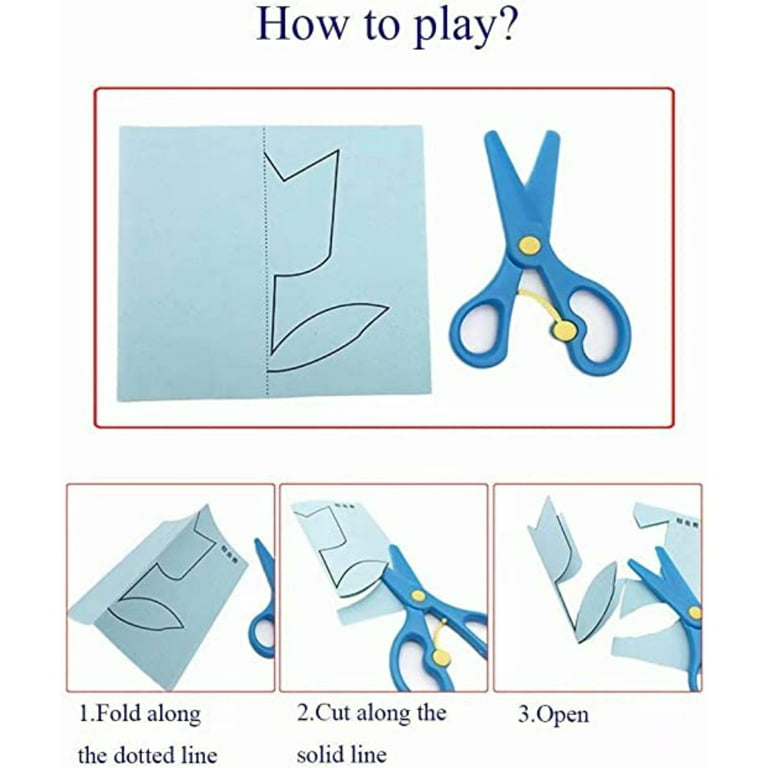 Preschool Cutting Practice with 3 Pairs of Scissors - Part 2 - The