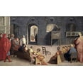 thumbnail image 2 of Beccafumi, Domenico 14x10 Gold Ornate Wood Framed with Double Matting Museum Art Print Titled - San Bernardino of Siena Preaching, 2 of 4