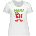 thumbnail image 3 of Inktastic Christmas Mama Elf Women's Plus Size T-Shirt, 3 of 5