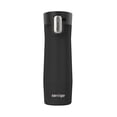 thumbnail image 1 of Contigo West Loop 3.0 Stainless Steel Travel Mug with Tea-Bag Hook & Spill-Proof Lid, Vacuum-Insulated Reusable Cup Coffee and Tea, 20 oz (591 mL), Black - Keeps Drinks Hot up to 13 Hours, 1 of 10