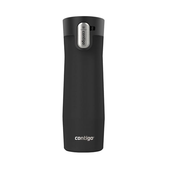 Contigo West Loop 3.0 Stainless Steel Travel Mug with Tea-Bag Hook & Spill-Proof Lid, Vacuum-Insulated Reusable Cup Coffee and Tea, 20 oz (591 mL), Black - Keeps Drinks Hot up to 13 Hours