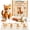 B, variant on DIY Patchwork Kitty Craft Kit, Sewing Stuffed Animal Set, Felt Plushie Making Supplies, Beginner Hand Sewing Project, Educational Activity for Family Bonding​, F