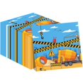 thumbnail image 1 of Build-A-Bash Construction Napkins - 40 Pack Disposable Dinner Paper Napkins for Wedding, Theme Party, Birthday - 6.5 Inch - Party Supplies Decorations, 1 of 5