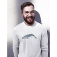 thumbnail image 2 of Cetacea Sei Whale Sweatshirt Men -June Erica Vess Designs, Male Small, 2 of 4