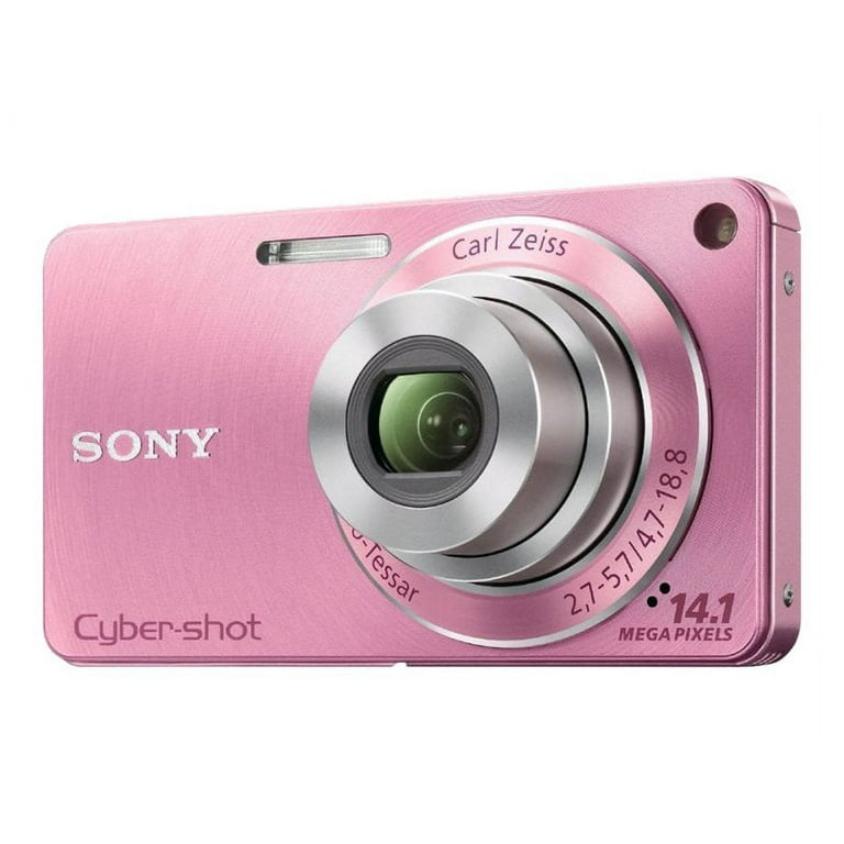 Sony Cyber-shot DSC-W350 - Digital camera - compact - 14.1 MP - 720p - 4x  optical zoom - Carl Zeiss - flash 45 MB - pink 