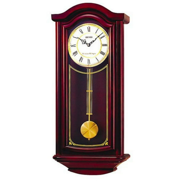 Mahogany Wall Clock w/ Pendulum