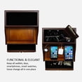 thumbnail image 2 of Decorebay Pecan Wooden Multi-Device Charging Station and Valet, 2 of 10
