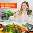thumbnail image 4 of Longevity Dehydrated Sea Grapes, 4.23 oz of 6 packs, Umibudo Green Caviar, Lato Seaweed, Precious Gift From The Sea | Enhance Health, Boosting Immune System., 4 of 5