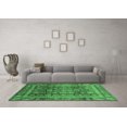 thumbnail image 3 of Ahgly Company Indoor Rectangle Abstract Emerald Green Modern Area Rugs, 8' x 10', 3 of 4