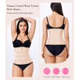 thumbnail image 3 of Nebility Womens' Waist Trainer Tummy Control Waist Cincher Slim Body Shaper (Black Without Hook, M), 3 of 6
