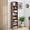 Walnut Brown, variant on Tall Narrow Arched Bookshelf, 8-Tier Skinny Arch Bookcase for Small Space, Freestanding Storage Organizer with Adjustable Shelves, Open Display Shelves for Living Room, Entryway, Bathroom (Walnut)