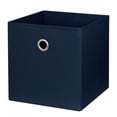 thumbnail image 2 of (2 pack) Mainstays Collapsible Fabric Cube Storage Bin, Blue Cove, 1 Count, 2 of 8