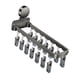 thumbnail image 5 of Colgador para secado de calcetines, colgador de ropa con 14 Clips de secado, colgador de Clips montados en la pared, cesta colgante para ropa interior, 5 of 8