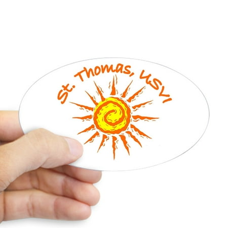 CafePress - St. Thomas, USVI Oval Sticker - Sticker