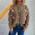 thumbnail image 5 of BEFOKA Cardigan Sweaters for Women 2025 Button Up Floral Sweater Lightweight Crochet Cardigan Long Sleeve Kimonoes Open Front Knitted Cardigan Kimonos Tops Fall Outfits Fashion Clothes, 5 of 5