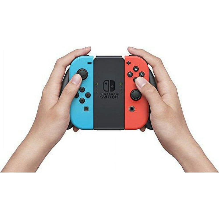 Nintendo Swtich 7 items Bundle:Nintendo Switch 32GB Console Red and  Blue,64GB Micro SD Card and Nintendo Controllers Gray,4 Game Disc1-2-Switch  Just