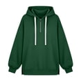 thumbnail image 5 of SYwaren Oversized Sweatshirt for Women Half Zip Hoodie Long Sleeve Casual Side Slit Tops, 5 of 7